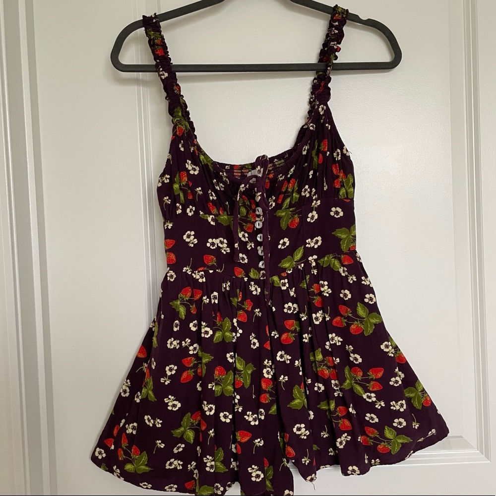 UO Tate Tie Front Romper